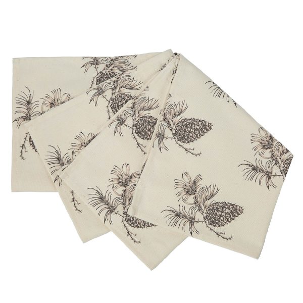 INK ARTWORK PINE CONES NAPKINS