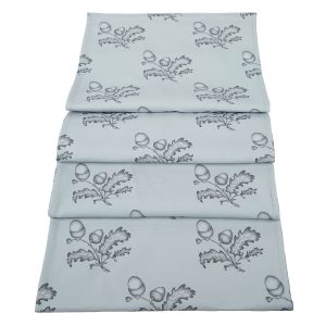 INK ARTWORK ACORNS TABLE RUNNER