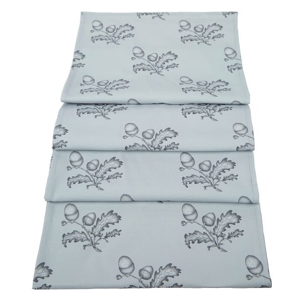 INK ARTWORK ACORNS TABLE RUNNER