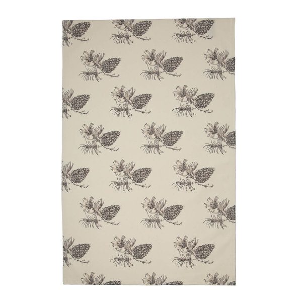 INK ARTWORK PINE CONES TEA TOWELS - Image 2
